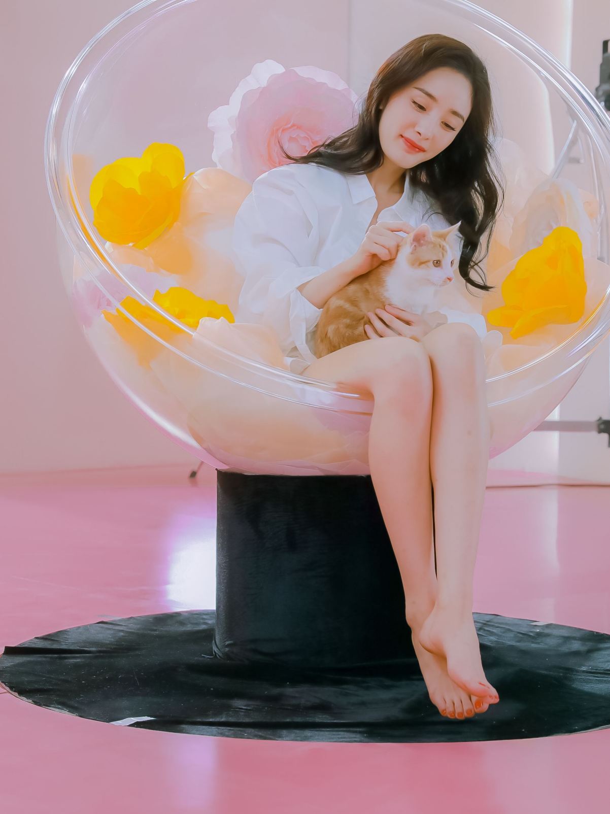 杨幂的"罗马脚"有多好看?完美脚型不过如此,普通女孩只能羡慕